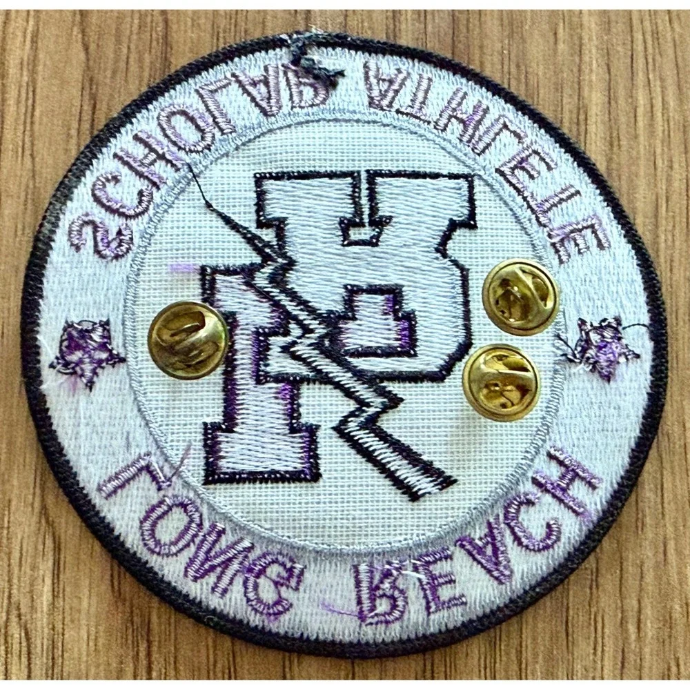 Long Reach Scholar Athlete Patch Soccer Pin Bars Purple Letterman Award